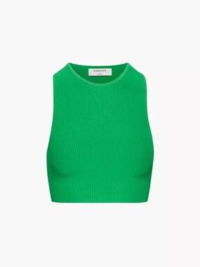 Babaton SCULPT KNIT RACER CROPPED TANK